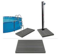 vidaXL Élément de plancher pour douche solaire et échelle de piscine WPC