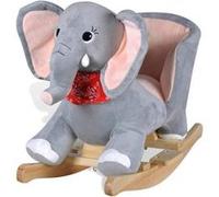 vidaXL Éléphant à Bascule pour Bébé Animal à Bascule Jouet d'Enfant 80072 Gris G