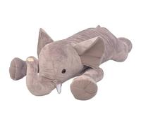 vidaXL Éléphant Jouet en Peluche XXL 120 cm Gris Poupée Enfants Bébé Décor