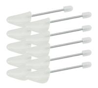 vidaXL Embauchoirs avec ressort en spirale 5 paires Blanc UE 38-44 Plastique