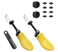vidaXL Embauchoirs avec chausse-pied Jaune UE 37-41 Plastique