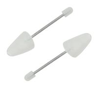 vidaXL Embauchoirs avec ressort en spirale 5 paires Blanc UE 35-38 Plastique