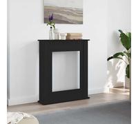 vidaXL Encadrement de cheminée en chêne noir 75 x 20 x 87,5 cm bois d'ingénierie