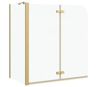 vidaXL Enceinte de Douche Doré 120 x 68 x 130 cm