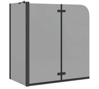 vidaXL Enceinte de Douche Noir 120 x 68 x 130 cm