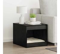 vidaXL Enceinte pour bac à litière pour chat Chêne noir