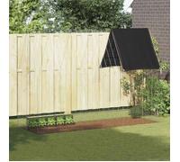 VIDAXL enclos / chenil pour lapins acier galvanisé 300 x 100 x 210 cm argenté