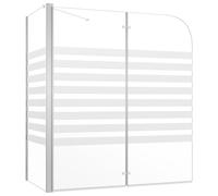 vidaXL Enclos de Bain Cabine de Douche Salle de Bain Maison Intérieur Accessoires de Fixation au Mur 120x68x130 cm Verre Trempé Rayures