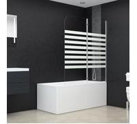 vidaXL Enclos de bain Cabine de douche 120x140 cm verre trempé fixation murale 146225
