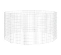 vidaXL Enclos pour Animaux en liberté 12 Panneaux 54 x 100 cm Fer galvanisé