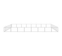 vidaXL Enclos pour chiens Argenté 56 m² Acier