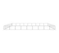 vidaXL Enclos pour chiens Argenté 72 m² Acier