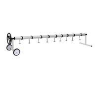 vidaXL Enrouleur de bâche de piscine avec base en acier inoxydable