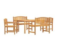 Vidaxl Ensemble À Dîner De Jardin 5 Pcs Bois De Teck Massif