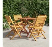 Vidaxl Ensemble À Dîner De Jardin 5 Pcs Bois De Teck Massif