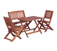 Vidaxl Ensemble À Dîner D'extérieur 4 Pcs Pour Enfants Eucalyptus