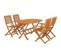 vidaXL Ensemble à Manger de Jardin 5 pcs Bois d Acacia Solide
