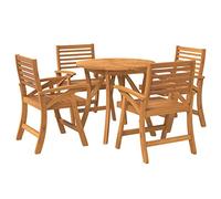 vidaXL Ensemble à Manger de Jardin 5 pcs Bois d'acacia Solide