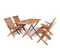 Salon de jardin [en.casa] bois 5 personnes 5 pieces