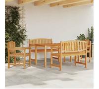 vidaXL Ensemble à manger de jardin 5pcs Bois de teck massif, table à manger, ensemble à manger, table de jardin, chaise à 3157939