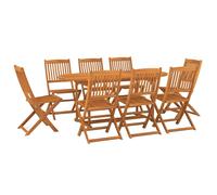 Vidaxl Ensemble À Manger De Jardin 9 Pcs Bois D'acacia Massif