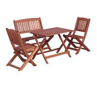 vidaXL Ensemble à manger d'extérieur 4 pièces pour enfants Eucalyptus