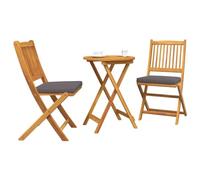 Vidaxl Ensemble Bistro De Jardin 3 Pièces - Bois D'acacia Massif