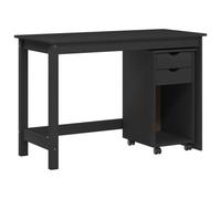vidaXL Ensemble Bureau et Armoire 2 pc Gris Bois de pin Massif