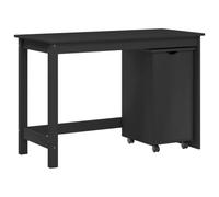 vidaXL Ensemble Bureau et Armoire 2 pc Gris Bois de pin Massif