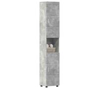 vidaXL Ensemble de meubles de salle de bain Tulum – Gris béton, vanité rectangulaire, finition mate