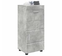 vidaXL Ensemble meubles de salle de bain TULUM Gris béton – vanité rectangulaire, bois d'ingénierie