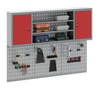 vidaXL Ensemble d'armoires à Outils 6 pcs Rouge Acier Enduit de Poudre, Armoire d'outil pour Atelier, étagère Murale en métal, système d'organisation pour Garage