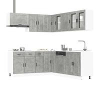 vidaXL Ensemble d'armoires de cuisine 11 pcs Porto bois d'ingénierie