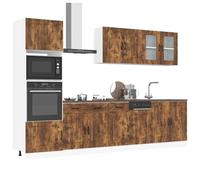 vidaXL Ensemble d'armoires de cuisine Kalmar - 7 pcs - Bois d'ingénierie Marron