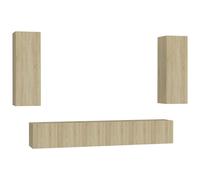 vidaXL Ensemble d'armoires TV 5 pièces en bois composite chêne Sonoma