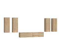 vidaXL Ensemble d'armoires TV 6 pièces en bois composite chêne Sonoma