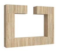vidaXL Ensemble d'armoires TV 6 pièces en bois composite chêne Sonoma