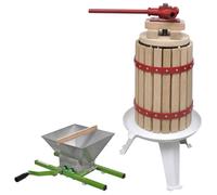 Ensemble de 2 Presse-agrumes et Presse à Fruits Broyeur Pressoir à Baies Jus de Cidre Raisins Pommes Vin Poires Pêches Ananas