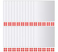 vidaXL Ensemble de 24 carreaux miroir Carré verre