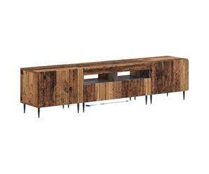 vidaXL Ensemble de 3 Meubles TV LED ZWOLLE Bois Ancien