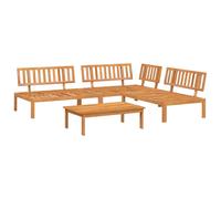 vidaXL Ensemble de 4 canapés de jardin en palettes en bois massif d'acacia