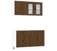 vidaXL Ensemble d'armoires de Cuisine 4 pcs Porto Bois d'ingénierie, Ensemble d'armoires, étagère de Rangement, Placard, Armoire de Cuisine