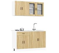 vidaXL Ensemble d'armoires de cuisine Porto 4 pcs. chêne Sonoma bois composite