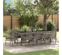 Vidaxl Ensemble De 6 Gris, Noir Gris