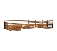 vidaXL Ensemble de 7 canapés d'extérieur beiges, canapé d'extérieur moderne, résistant aux intempéries, ensemble sectionnel pour un confort et une relaxation ultimes