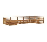 vidaXL Ensemble de 7 canapés d'extérieur beiges, canapé d'extérieur moderne, résistant aux intempéries, ensemble sectionnel pour un confort et une relaxation ultimes
