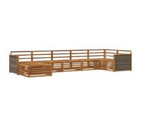 vidaXL Ensemble de 7 canapés d'extérieur beiges, canapé d'extérieur moderne, résistant aux intempéries, ensemble sectionnel pour un confort et une relaxation ultimes