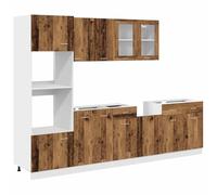 vidaXL Ensemble de 7 meubles de cuisine ""Lyon"" en bois d'ingénierie vieilli 3328571