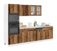 vidaXL Ensemble de 7 meubles de cuisine Lyon en bois d'ingénierie vieilli