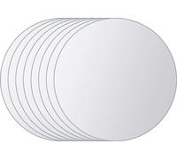vidaXL Ensemble de 8 carreaux de miroir Rond en verre